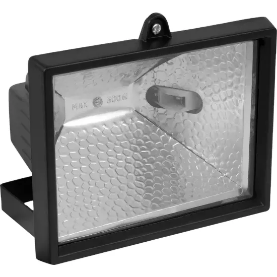 Outdoor Security Wall Mount Aluminum Metal Floodlight with 1000W Halogen Lamp and Free Bulb