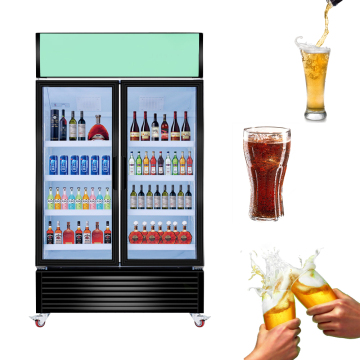 2 portes réfrigage de refroidisseur de boisson de refroidissement à air direct