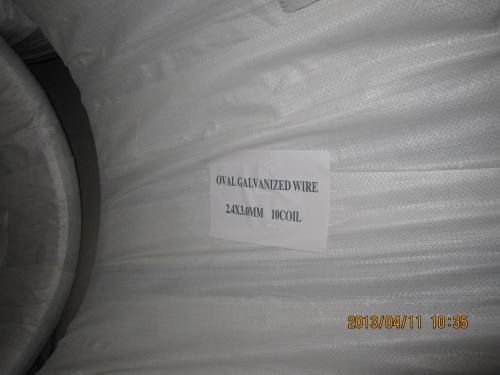 Oval Galvanized Wire 2.4X3.0mm for Farm Fencing