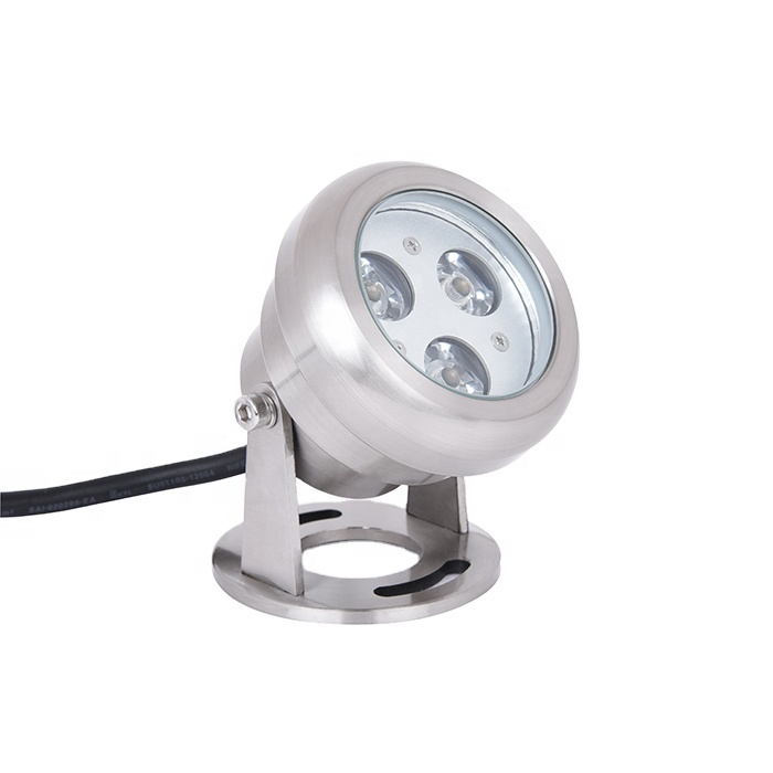 3W outdoor stainless steel IP68 underwater