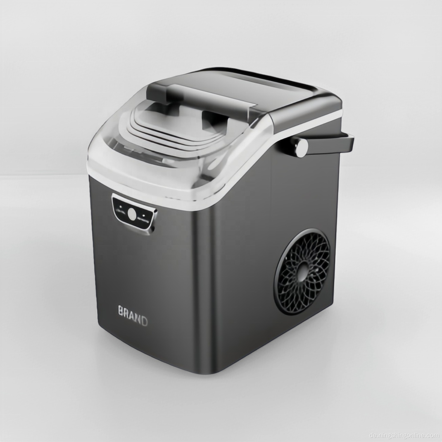Tragbarer 1,2-Liter-Eisbereiter im modernen Design mit R600a-Kältemittel