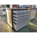 Stainless Steel Display Showcase Wooden Lacquered Storge