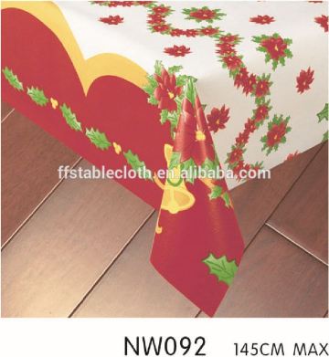 square christmas pvc tablecloths