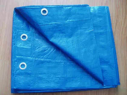 100gsm blue PE tarpaulin