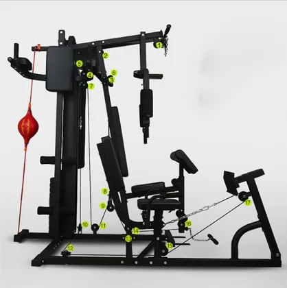 Pulley Pullover Cable Crossover Back Fitness Squat Multi-Function Station