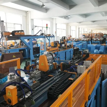Automatic Double-Head Pipe Threading Machine