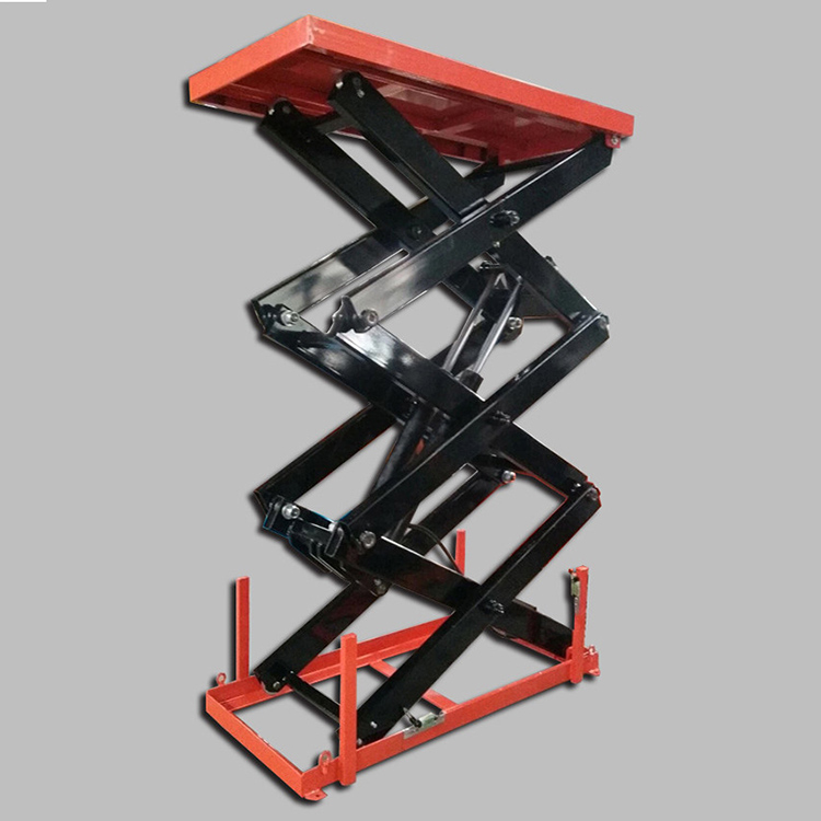 Three scissor lift table