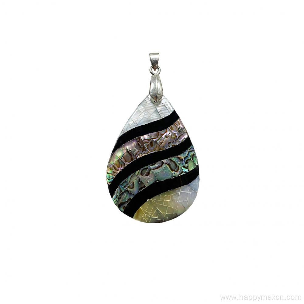 Craft natural shell abalone pendant for jewelry making