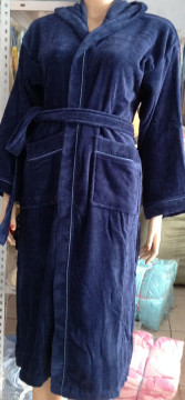 100% cotton velvet bathrobe for children 6y/18y
