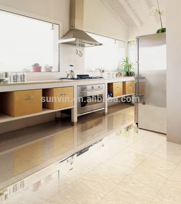 Glazed porcelain tiles floor