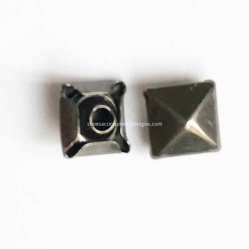 6mm Black Nickel Pyramid Rivets