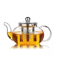 Teabloom Piano cottura e microonde Teiera in vetro borosilicato resistente al calore Teiera in vetro borosilicato resistente al calore