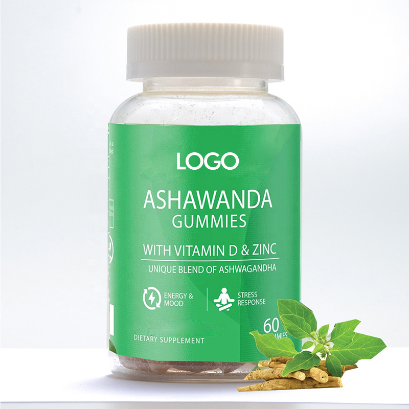 OEM/ODM Vegan Release Stress and Anxiety Gummy Organic Ashwagandha Root Extract Gummies