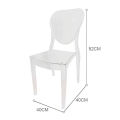 Modern Transparent Resin Dining Chair Stackable