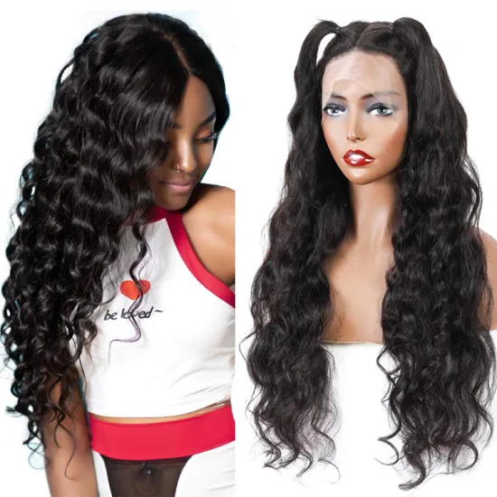 For Black Women Wholesale Raw Indian Virgin Body Wave Human Hair Hd Lace Front Wig Cheap Full Transparent 360 Lace Frontal Wig