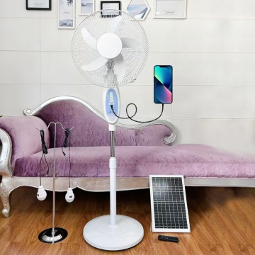 CE FCC Certified 16 Inch Solar Powered Standing Fan