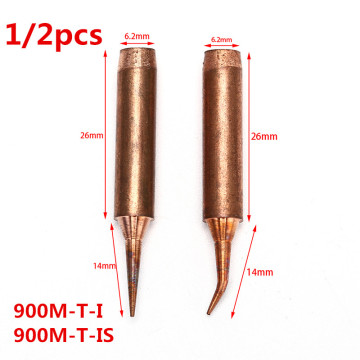 1/2pcs 900M T Series Pure Copper Soldering Iron Tip Lead-free Welding Sting For Hakko 936 FX-888D 852D Soldering Iron Station