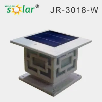 Solar pillar lights landscape solar power fence light