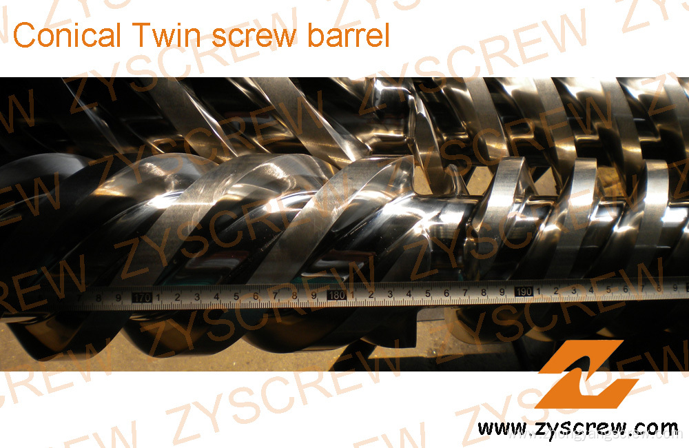 High Performance Conical Double Screw Barrel Zyt 358