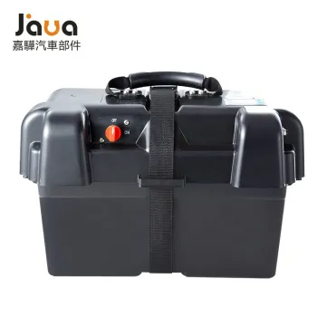12V Portable Plastic Waterproof Battery Box for Outdoor & Marine Use