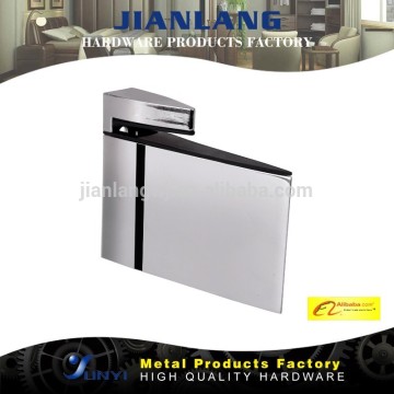 Factory manufacture durable holding hanging glass shelf metal cabinet zinc alloy support metal glass clamp