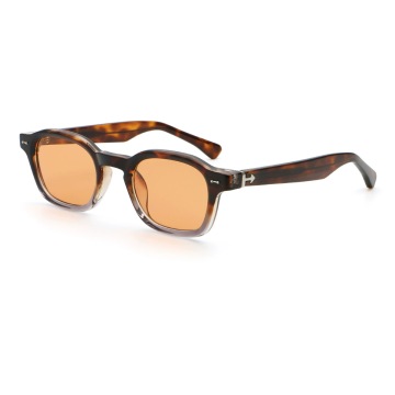 Wholesale Rectangular PC CP Sunglasses with PC Lenses ME2173