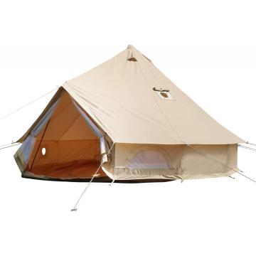 Canvas Family Bell Tents med 2 spishakor