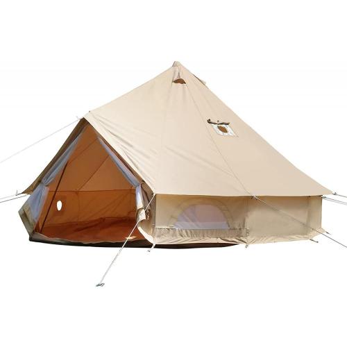 Canvas Family Bell Tents med 2 spishakor