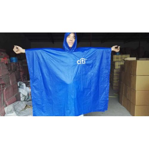 Reusable PVC Rain Poncho with Logo Printing