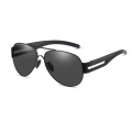 Silver Aviator Mens Fishing Sunglasses For Young Adults