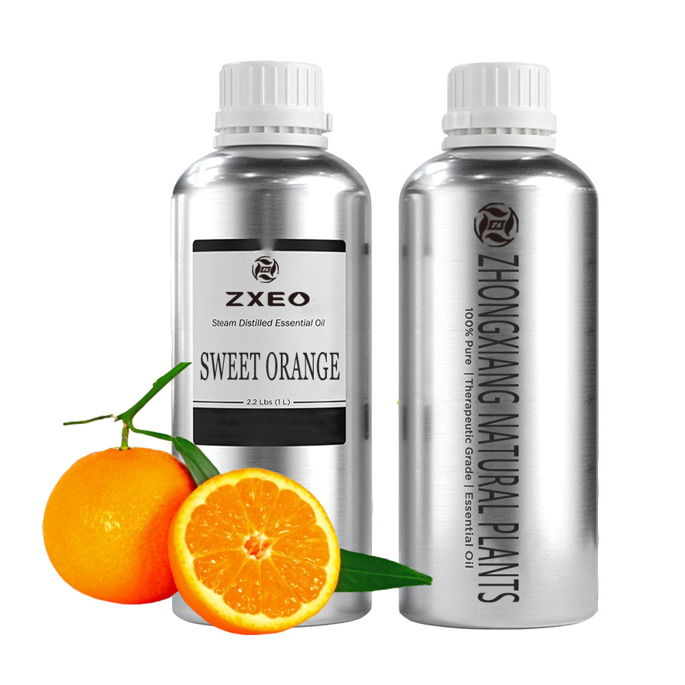 Óleo de difusor de aroma Óleo de laranja doce orgânico natural 100% de óleo essencial de laranja pura volume