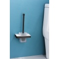 Escova de vaso sanitário elegante montada na parede para banheiro
