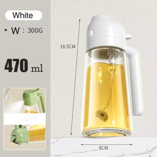 Frasco de spray de vidro premium para azeite e uso de cozinha