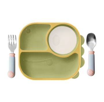 Stylish Children's Dinner Set with Cute Animal Design