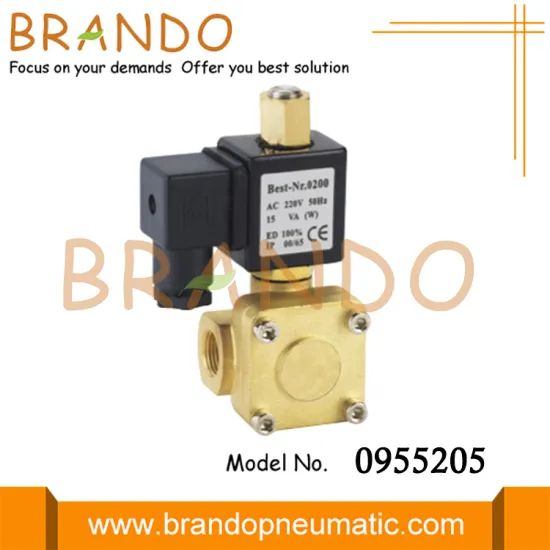 0955205 3/8'' Normally Closed Brass Solenoid Valve For Air Compressor