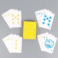 Yellow Poker Playing Cards with Full-Color Front and Back Design