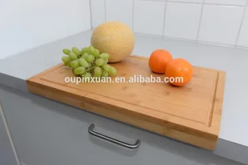 Bamboo Cutting Board with Drip Groove & Cutting Board with Counter Edge