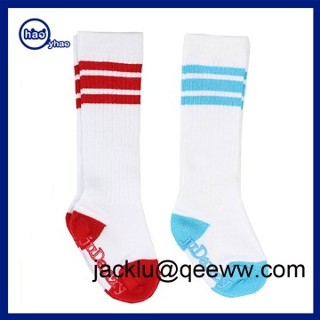 2016 Wholesale crew white terry cushion hank link socks for baby