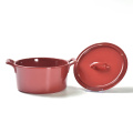 Customized Round Shape Ceramic Casserole Dish With Lid