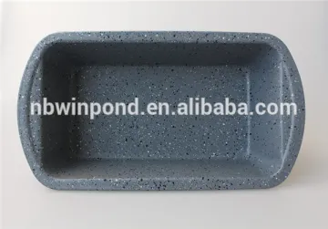 non-stick carbon steel metal baking tray marble enamel coating loaf pan