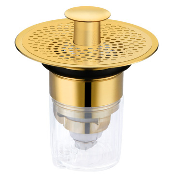 Stainless Steel Kitchen Sink Strainer - Pop-Up Bath Plug Drain Filter