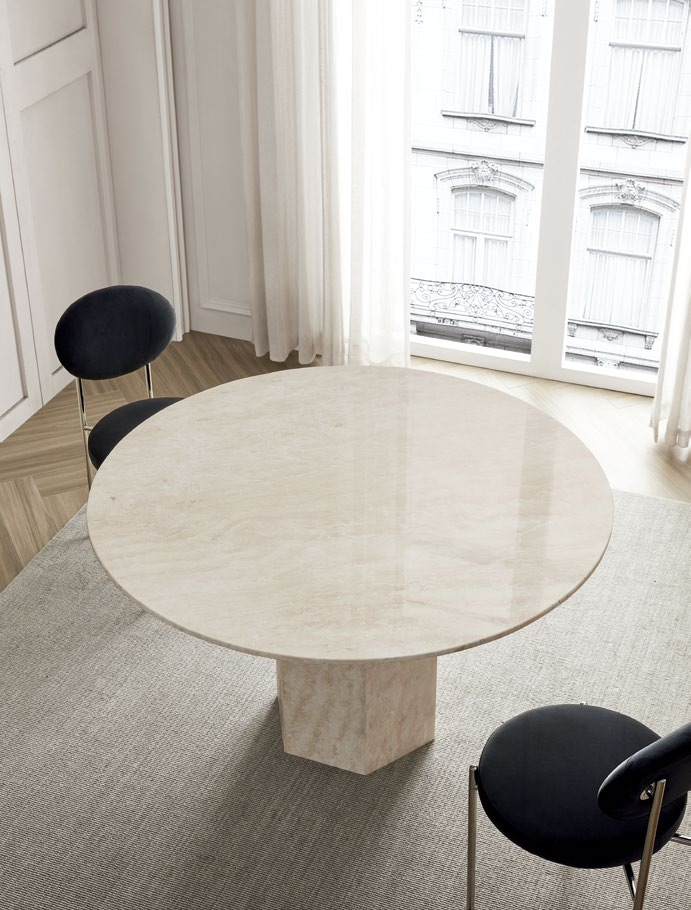 Travertine Dining Table