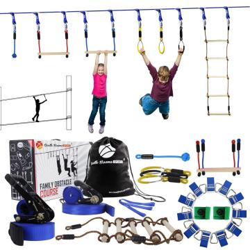 Outdoor Backyard Ninja Warrior Obstacle Course for Kids