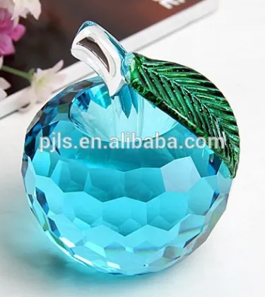 Glass Apple Crystal paperweight crystal home decoration