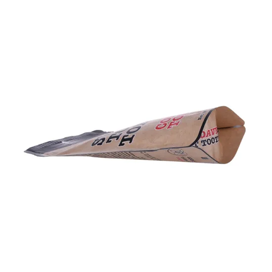 Zipper Brown Tea Food Stand Up Paper Bag