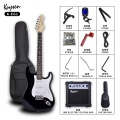 Guitarra elétrica com kit para iniciantes de amp de guitarra