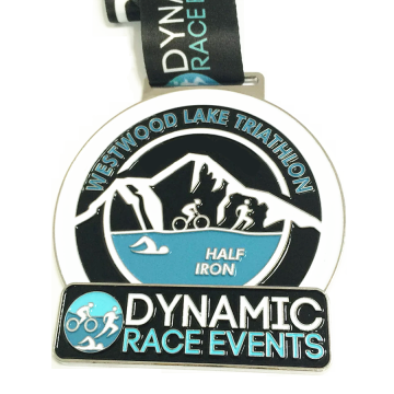 Medalha de corrida de eventos de triatlo personalizado