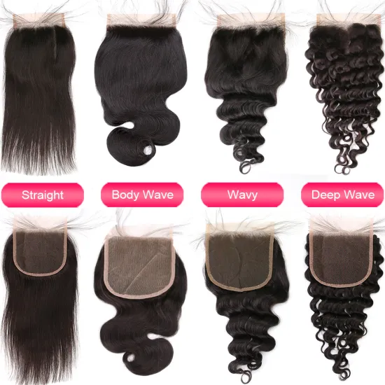Wholesale 5x5 HD Lace Closures with Indian Human Hair Extension Bundles
