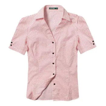 Wholesale polka dot women's shirt