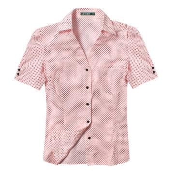 Wholesale polka dot women's shirt